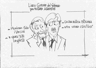 La vignetta del giorno: Conte e Speranza tranquillizzano la popolazione 1