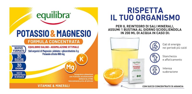 Equilibra potassio e magnesio
