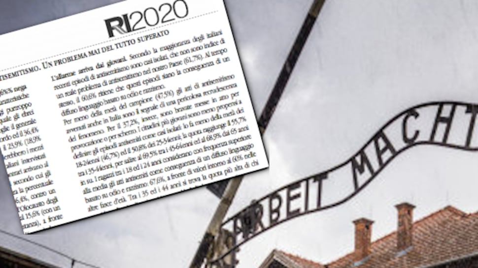 Shoah, quei dati di Eurispes tenuti nascosti. L'antisemitismo? Sta a sinistra