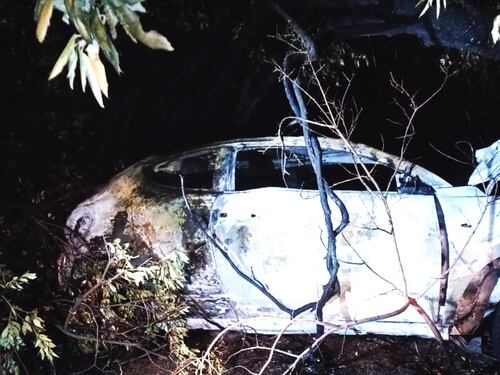 Si schianta con l'auto che prende fuoco: muore carbonizzato ventenne