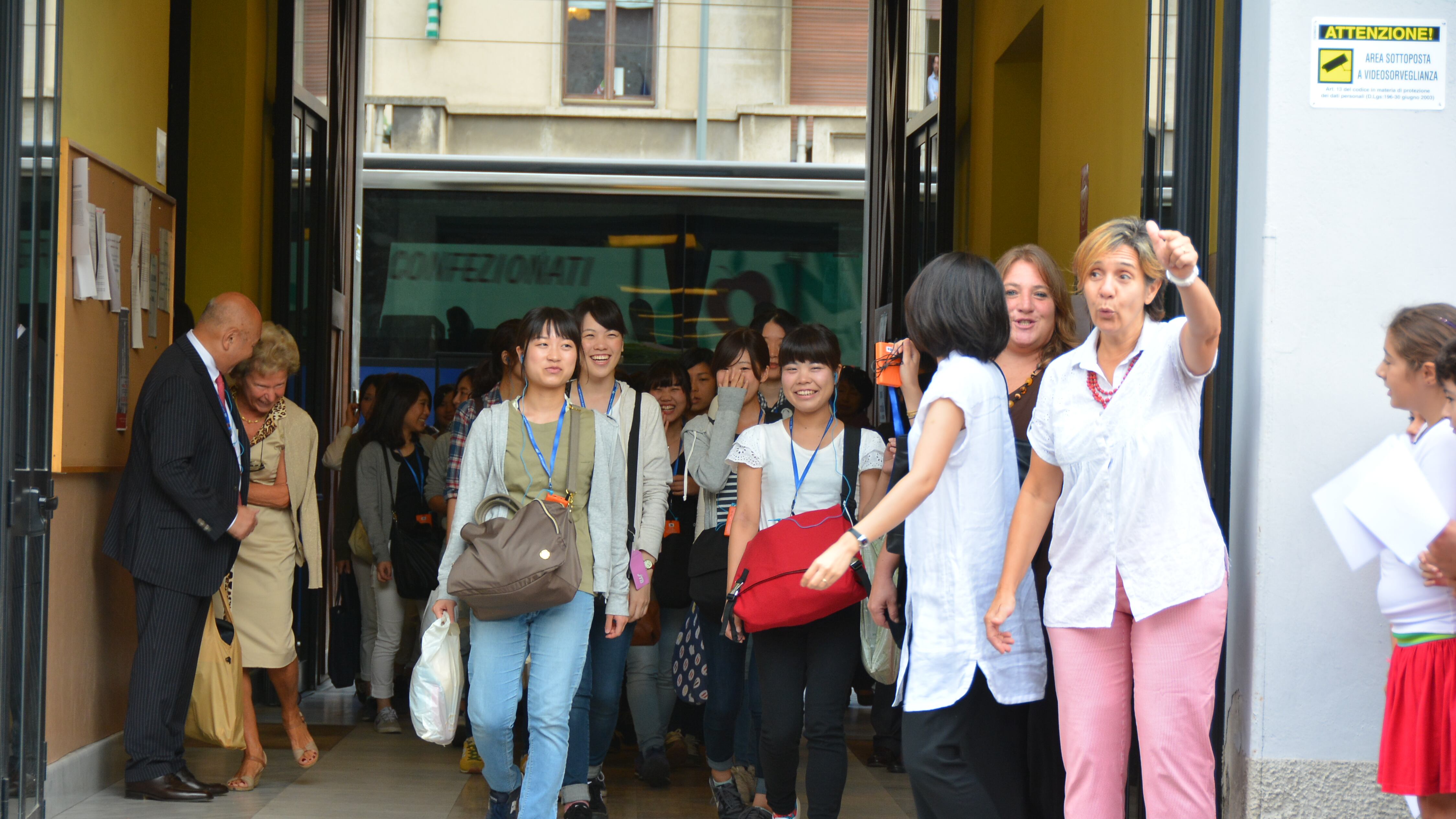 Una delegazione giapponese in visita alla scuola Maria Consolatrice