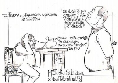 La vignetta del giorno: nuovi talenti Pd 1