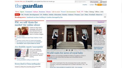Realista o repubblicano? La doppia home del Guardian 1