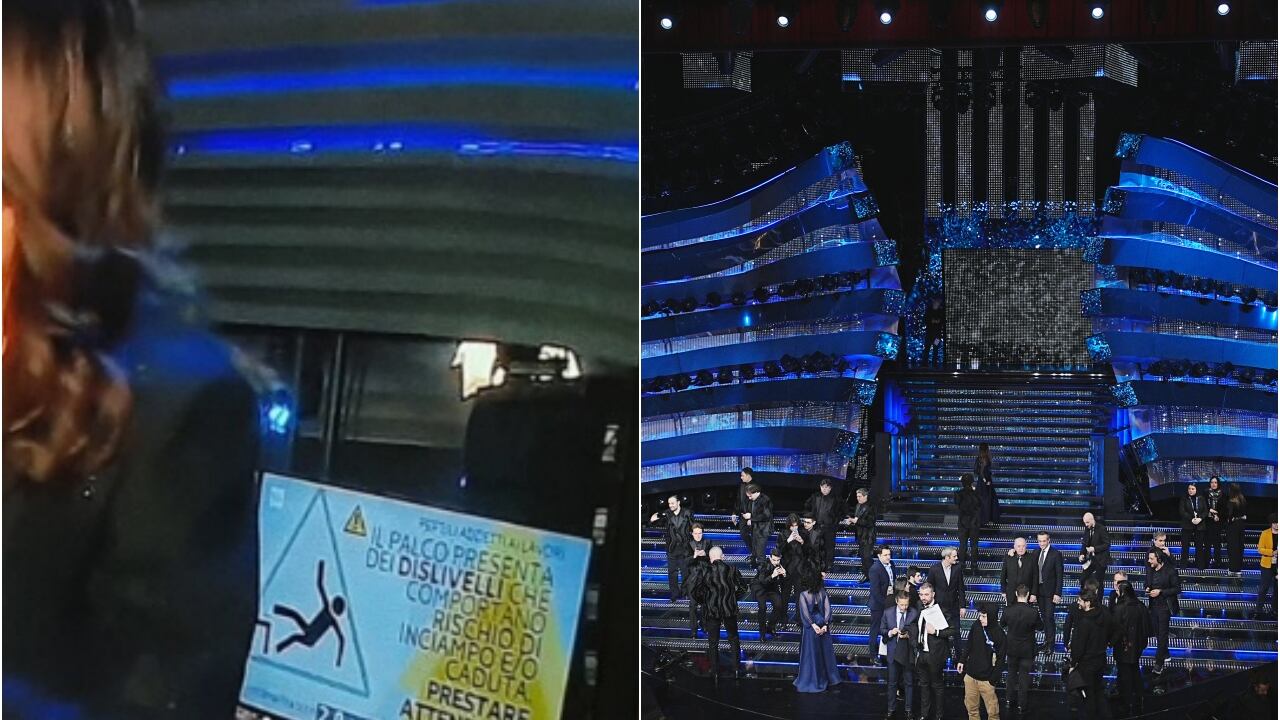 "Attenzione alle scale". Quelle scritte a Sanremo: perché
