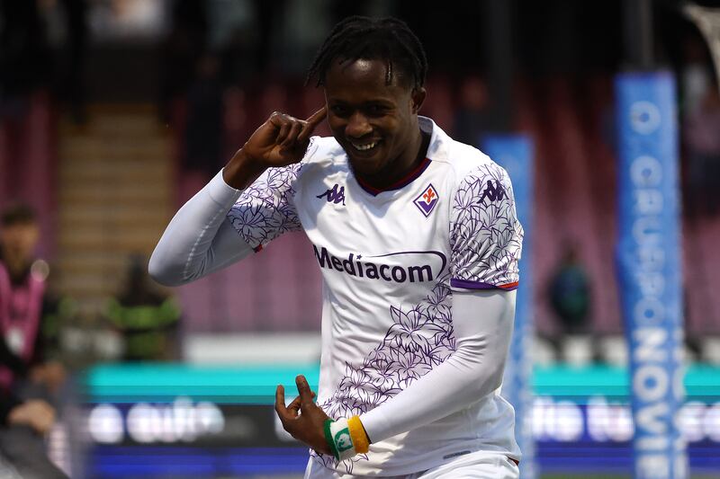 Kouame gol Salernitana Fiorentina