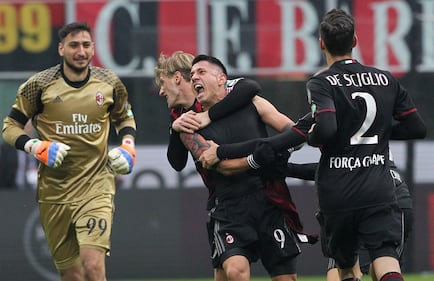 Sulla maglia del Milan il ricorda per le vittime della Chapecoense 2