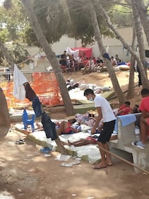 La situazione nell'hotspot di Lampedusa 1