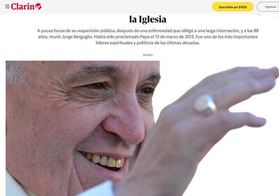 La stampa internazionale sulla morte di Papa Francesco 3