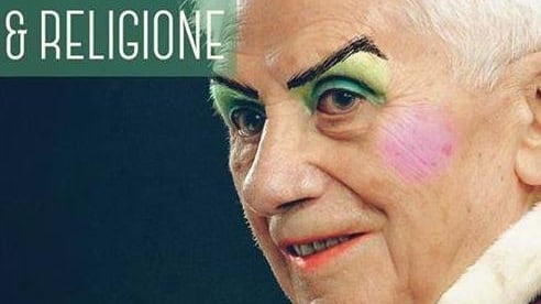 Il Papa come drag queen con i soldi della Statale
