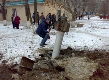 Ucraina, razzi a Kramatorsk 1