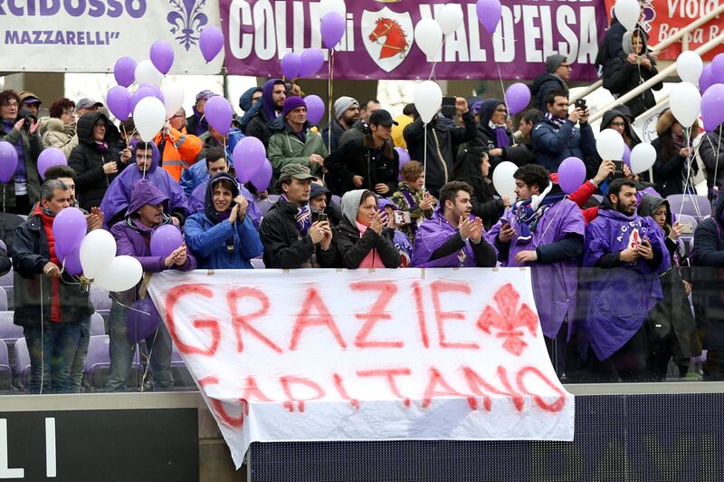 L'omaggio della Fiorentina a Davide Astori 2