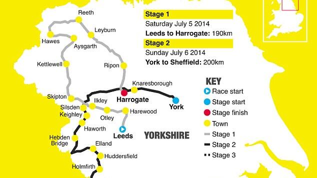 Tour de France 2014: presentazione 1° tappa Leeds-Harrogate (191 km)