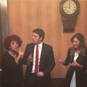 L'esultanza di Renzi per Mattarella 8
