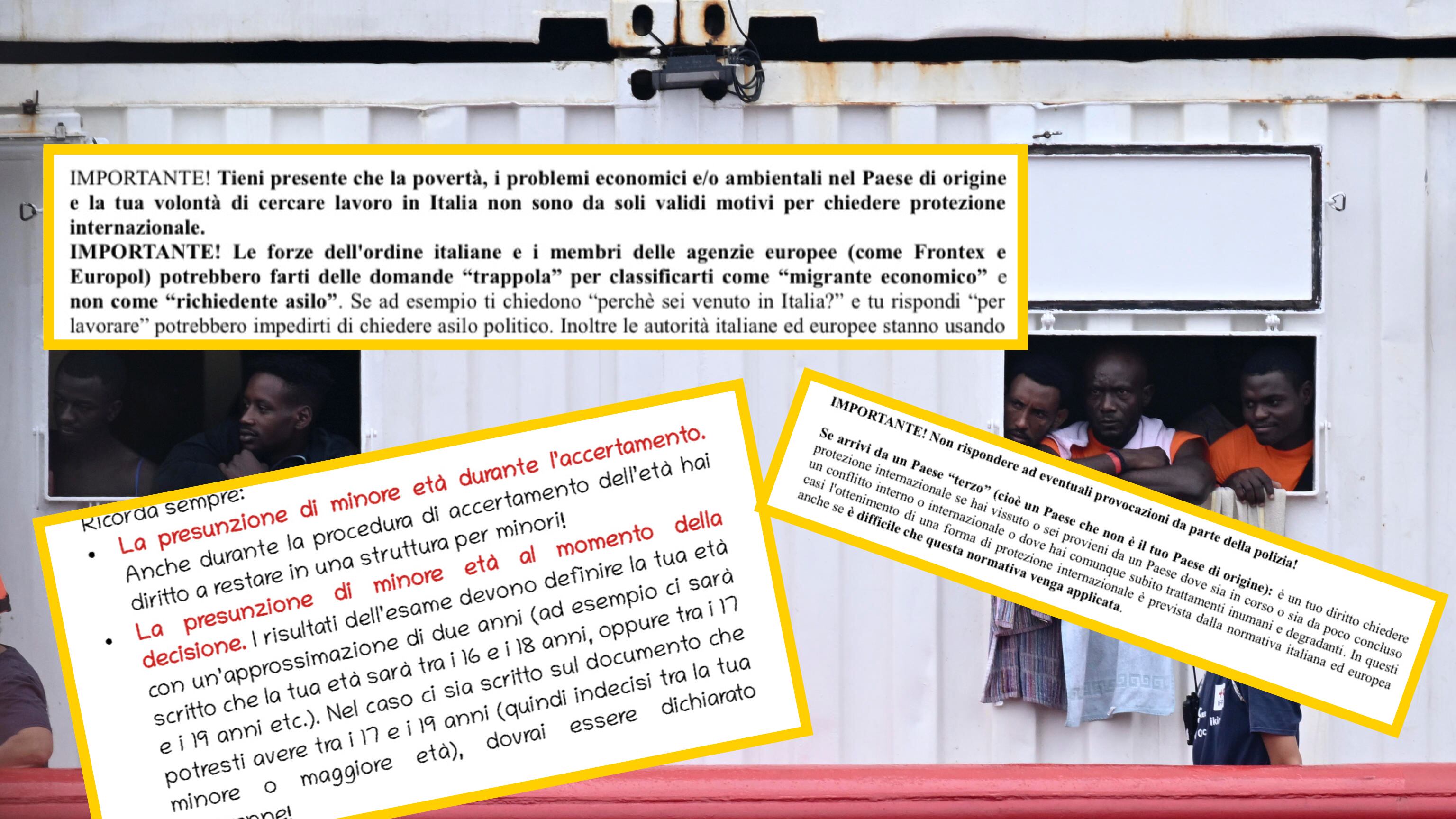 "Se lo dici non avrai asilo...". Così le Ong "istruiscono" i migranti