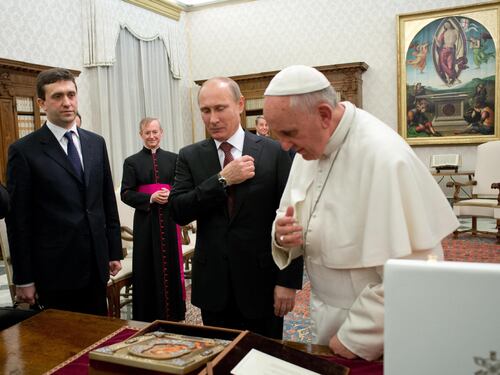 Putin in Vaticano: faccia a faccia col Papa