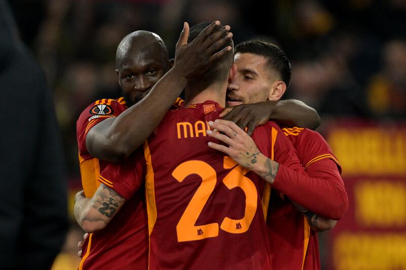 Mancini gol Roma Brighton