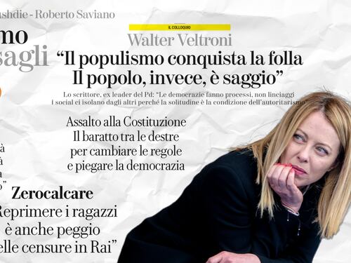 Peggio del fascismo c'è solo l'Italia della Meloni. Parola di Repubblica & Co.