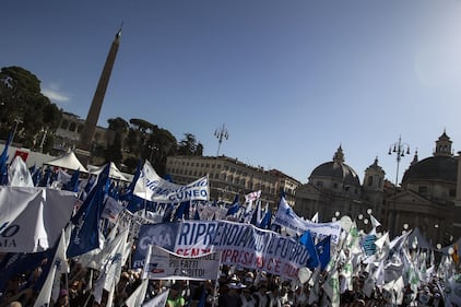 La manifestazione degli imprenditori a Roma 8