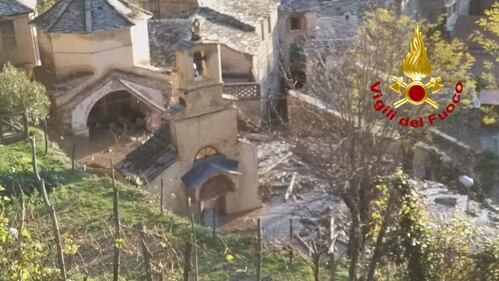 Frana devasta l'antico oratorio di Rezzo nell'Imperiese 12