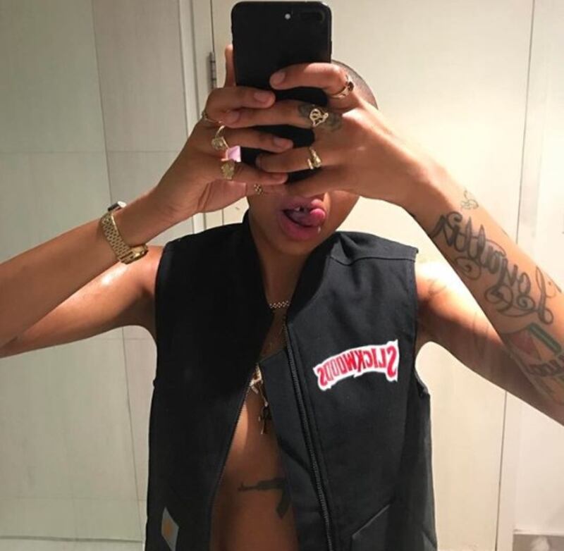 Rihanna e Slick Woods, le foto sexy 10