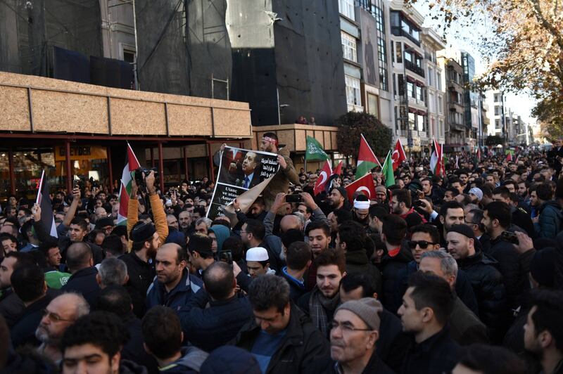La protesta contro Trump per le strade di Istanbul 4