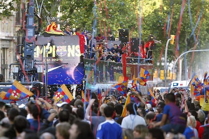 Ecco i festeggiamenti dei grandi club europei di calcio 8