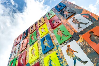 Le opere d'arte del parco giochi "Padre Minozzi" di Amatrice 2