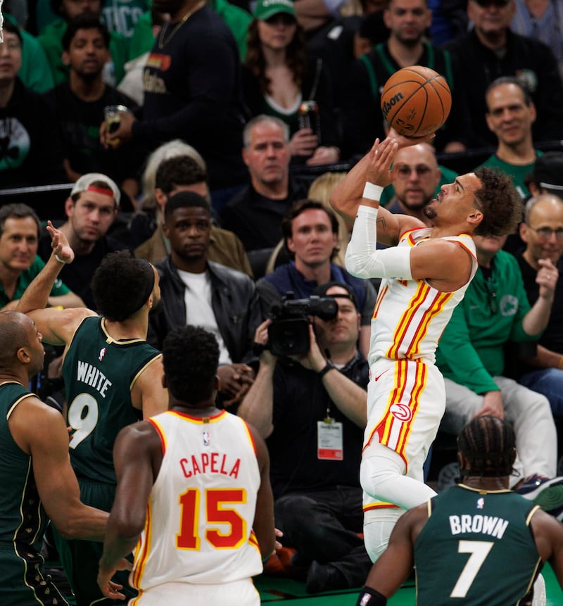 Trae Young Hawks Celtics