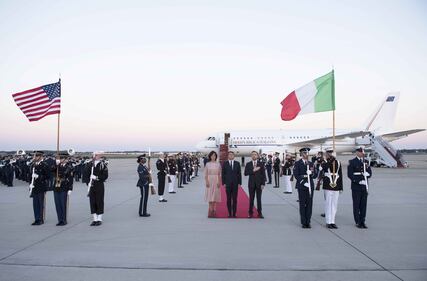 L'arrivo di Renzi a Washington 4