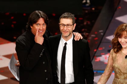 Fabio Fazio con Cristiano De Andrè