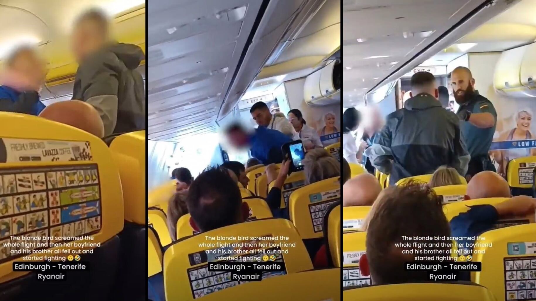 Urla e schiaffi: rissa sul volo Ryanair. Fermate tre persone. Il video