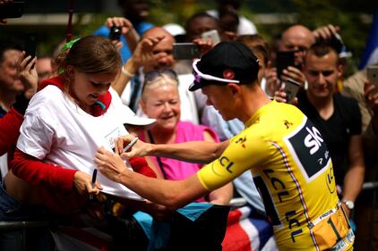Tour de France, le foto con dedica della Pinarello di Froome 8