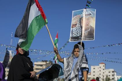 I palestinesi festeggiano l'anniversario della morte di Arafat 20