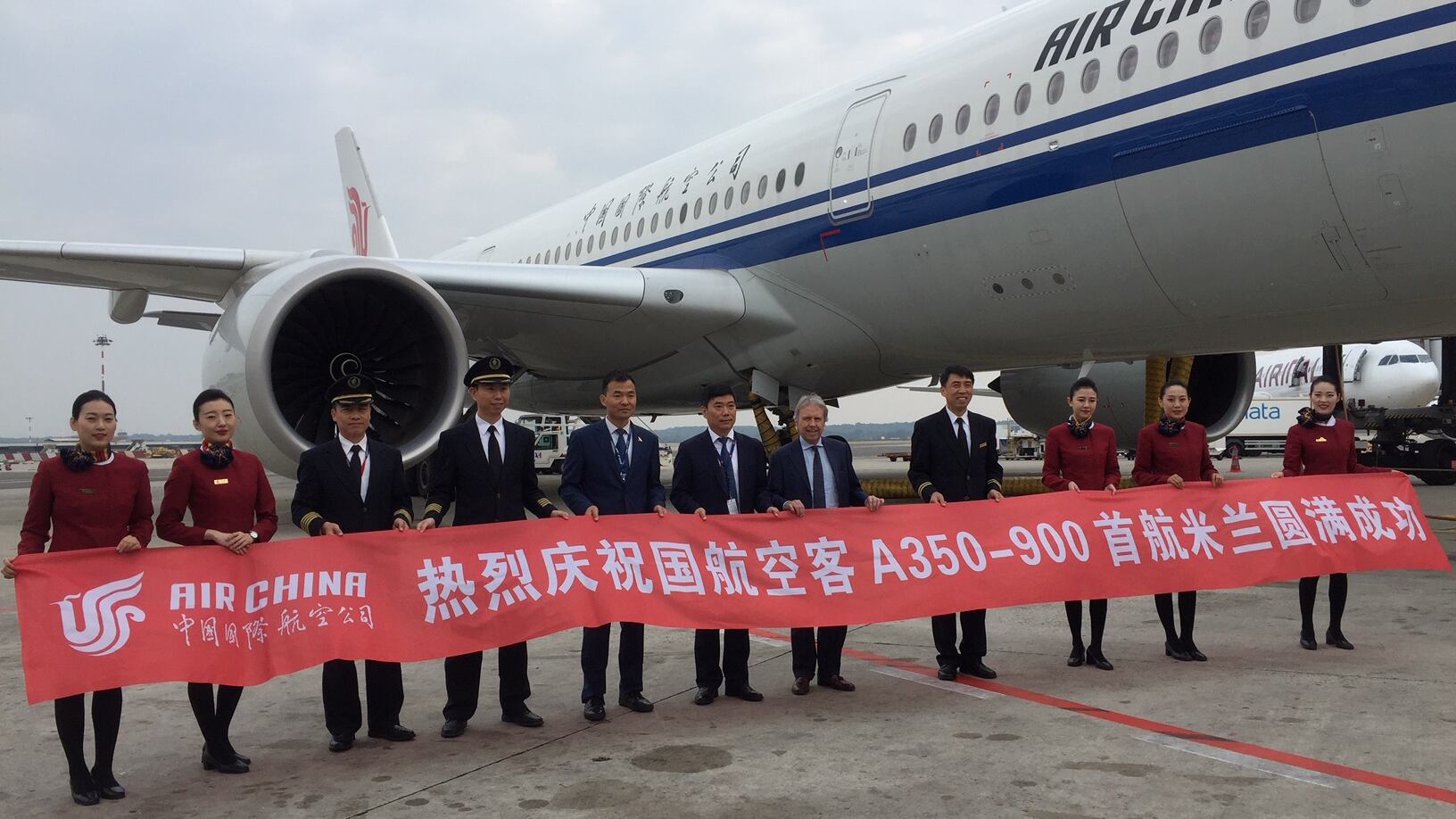 Air China, più passeggeri da Malpensa a Pechino con l'A350-900