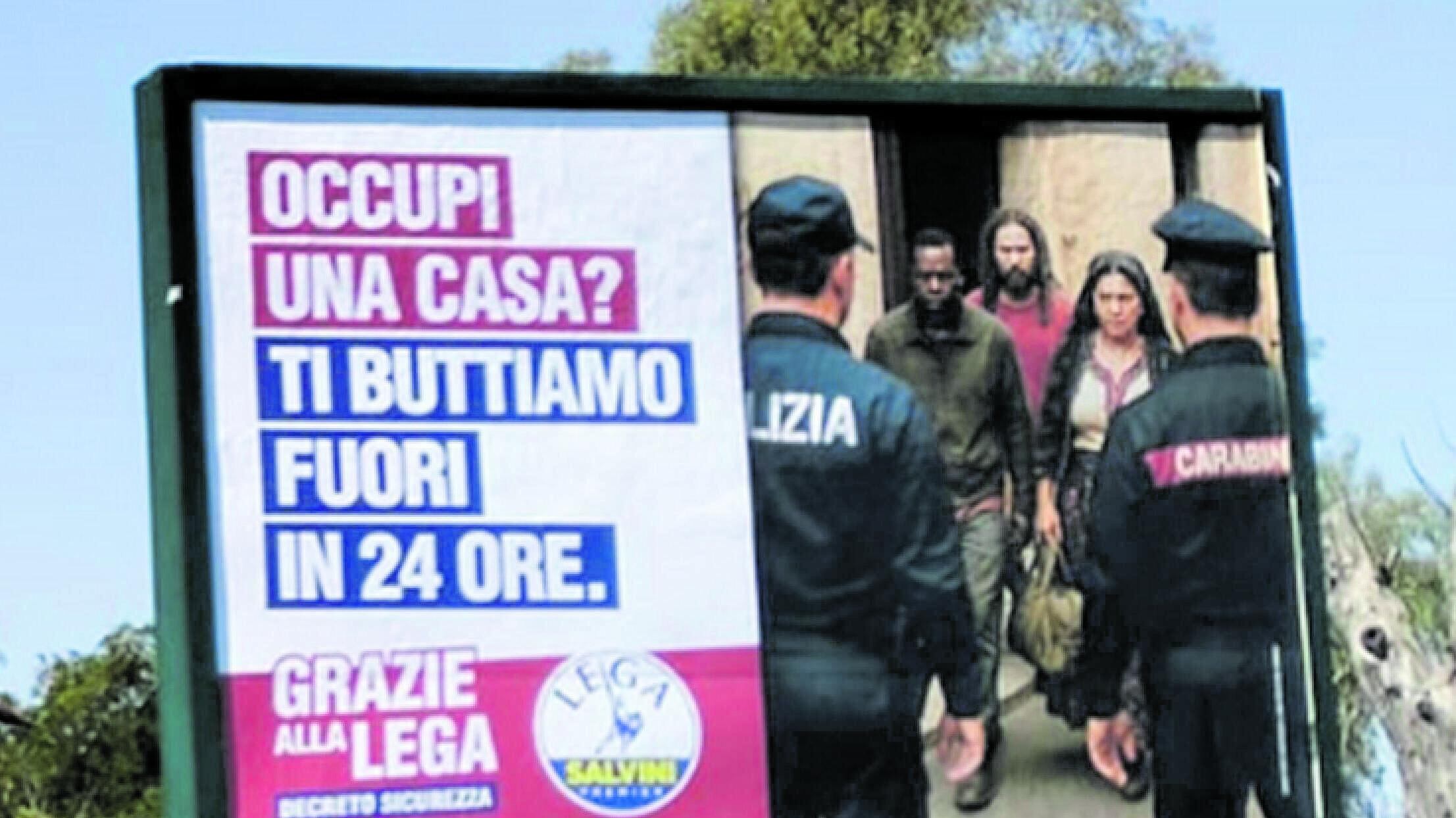 Ma per i progressisti la priorità è censurare i manifesti leghisti