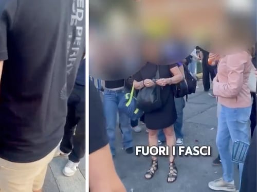 Che vergogna questo video, la docente “caccia” i giovani Fdi e Minetti: quindi, oggi…