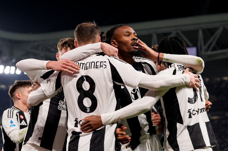 Juventus Fiorentina Thuram celebrazione