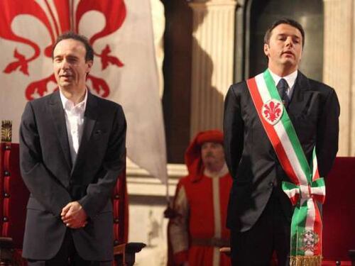 Benigni con Renzi nel docufilm su Firenze? L'agente smentisce