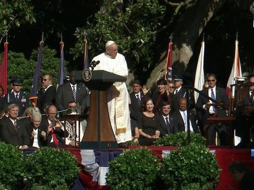 Papa Francesco in visita alla Casa Bianca