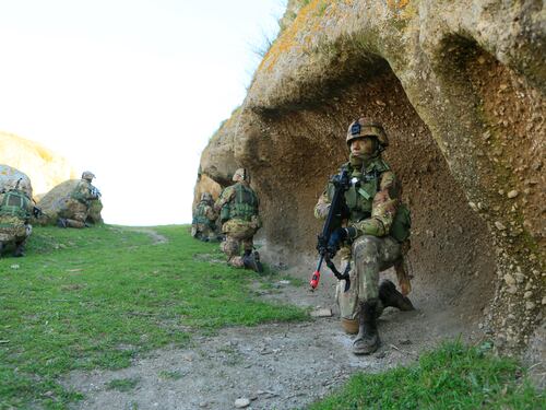 L'addestramento dei militari del 3° Corso Sanità