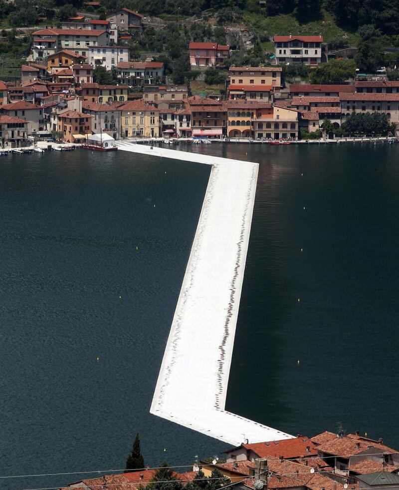 "The floating piers", la passerella di Christo 7
