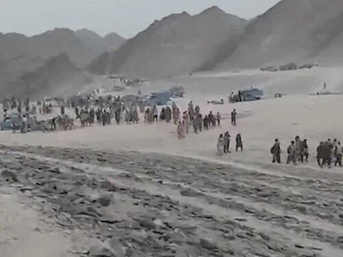 La marcia dei migranti afghani verso l'Europa