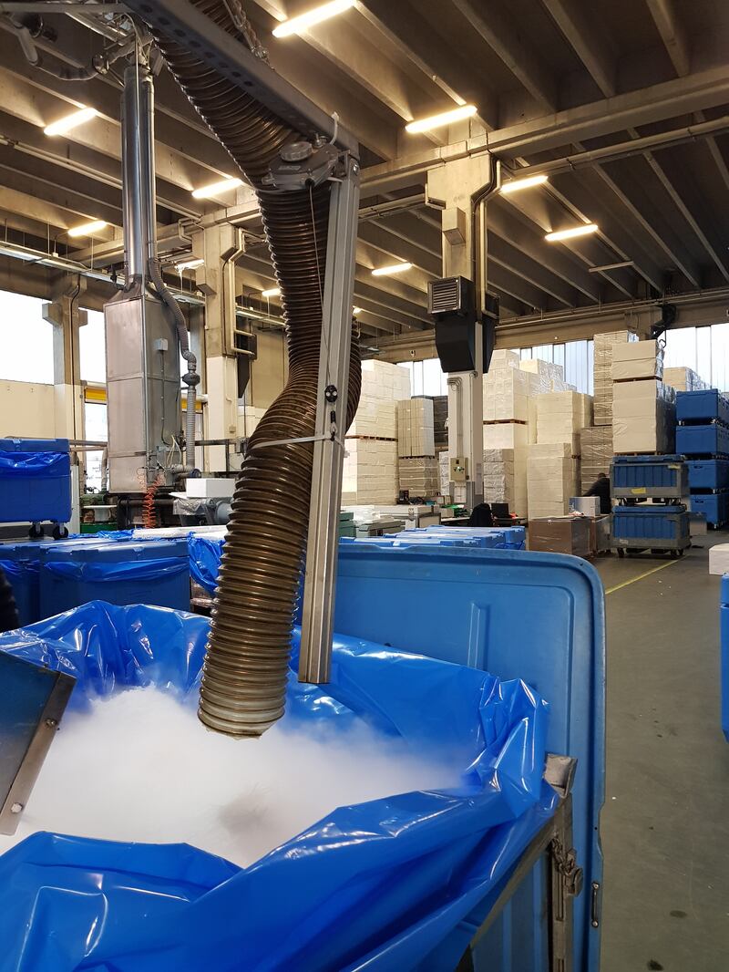 produzione ghiaccio secco