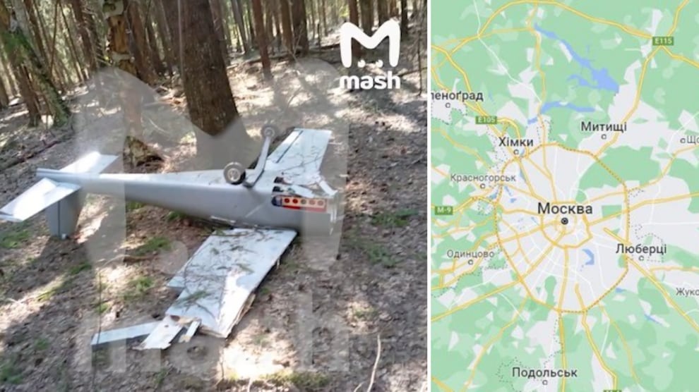 Un drone carico di esplosivo è caduto vicino a Mosca