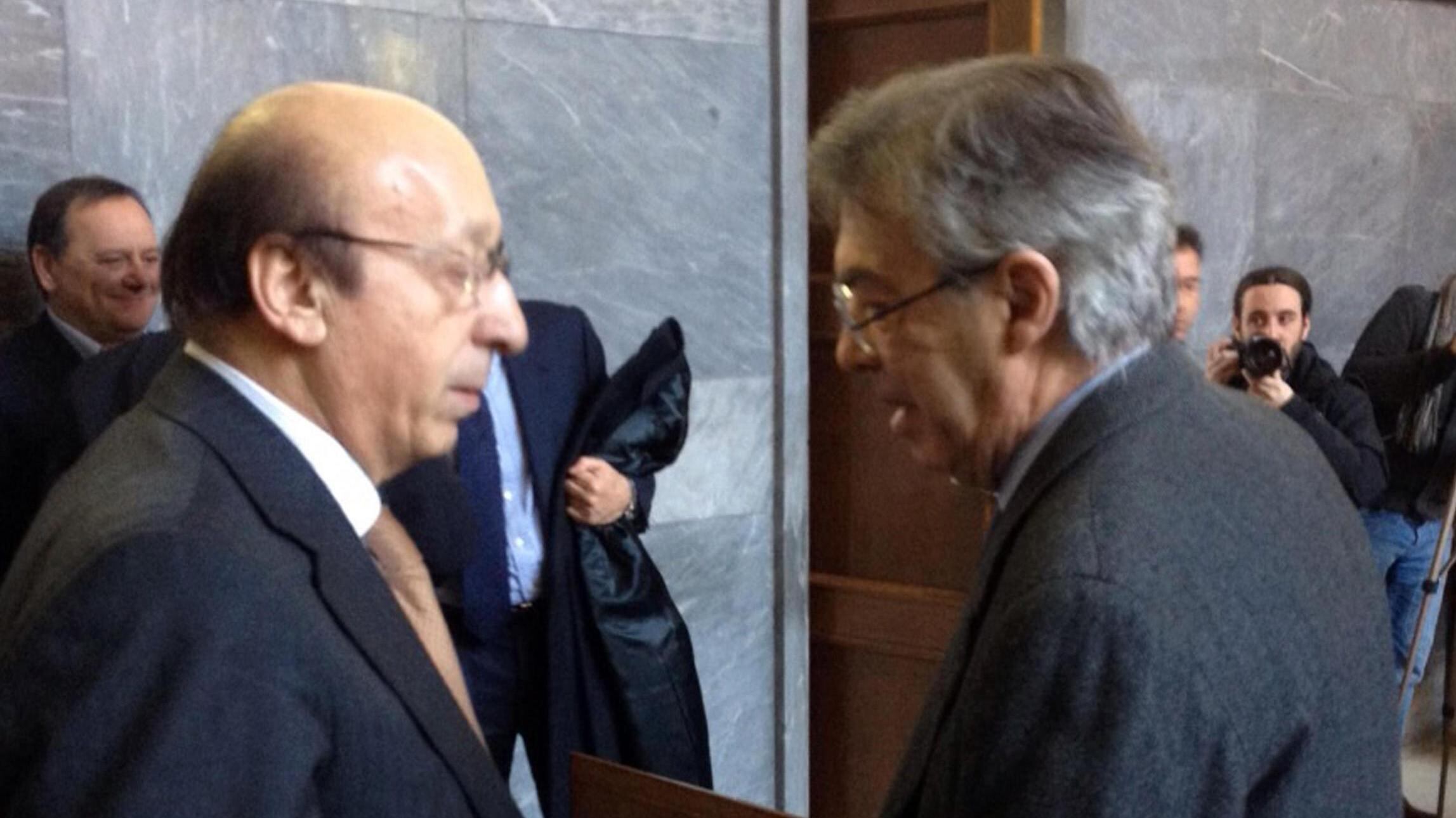Moratti e Moggi, prove di disgelo in tribunale