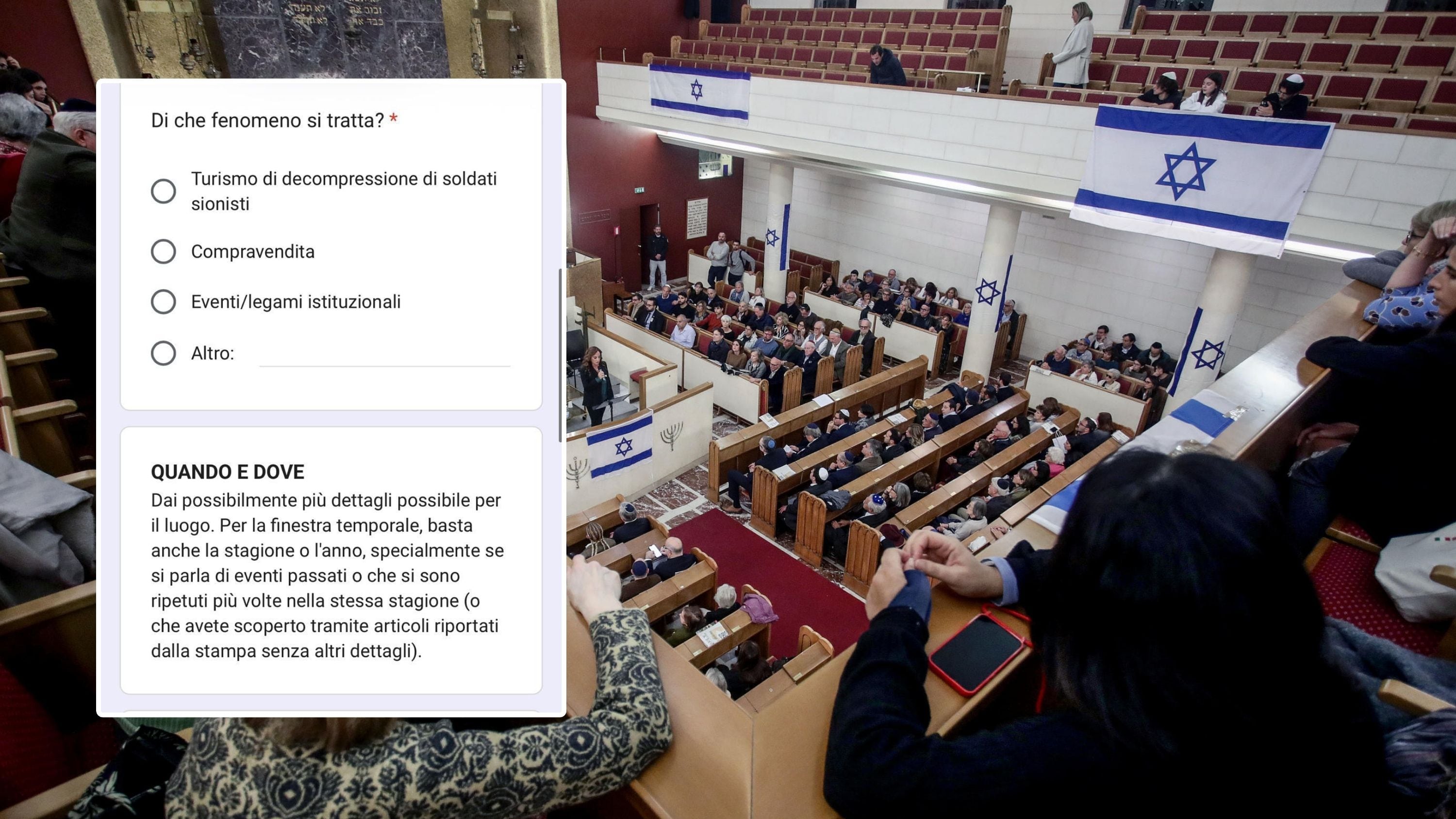 "Siamo alla caccia all'ebreo". Indignazione per il questionario sul "turismo sionista" in Italia. E il form sparisce dal web