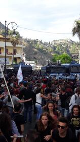 La manifestazione degli antagonisti in Sicilia contro il G7 5