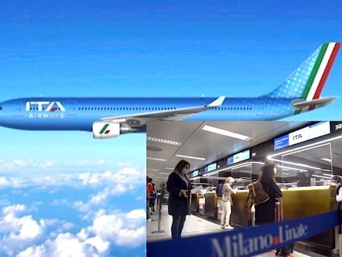 ITA Airways, il primo volo decollato da Milano Linate