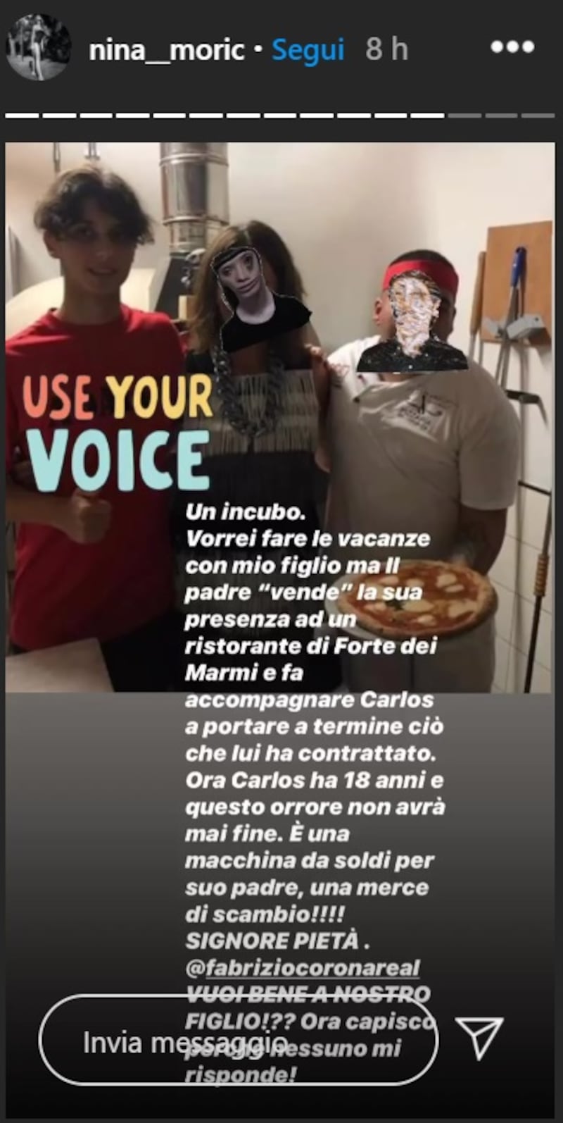 Nina Moric social