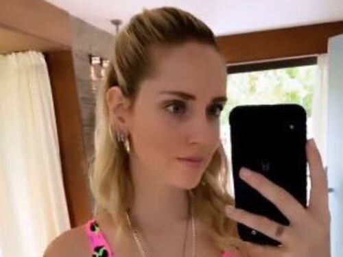 Chiara Ferragni sexy in costume maculato